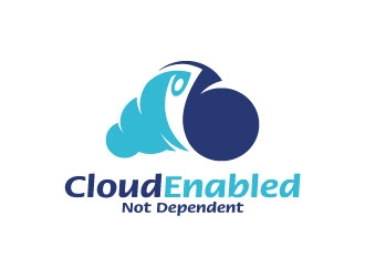 Cloud Enabled Not Dependent  logo design by sanworks