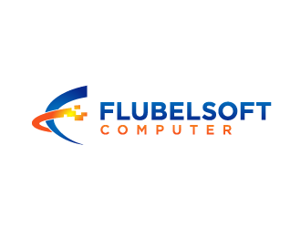 Flubelsoft computer logo design by booma