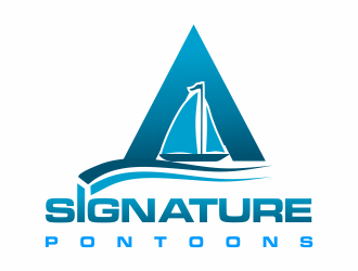 Signature Pontoons logo design by Mahrein