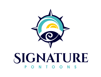 Signature Pontoons logo design by JessicaLopes