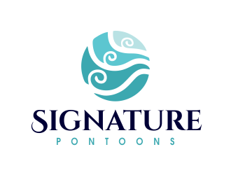 Signature Pontoons logo design by JessicaLopes