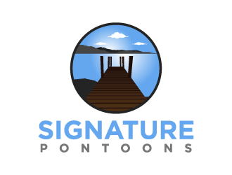 Signature Pontoons logo design by torresace