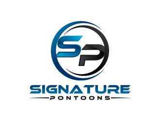 Signature Pontoons logo design by J0s3Ph