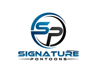 Signature Pontoons logo design by J0s3Ph