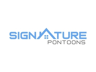 Signature Pontoons logo design by MRANTASI