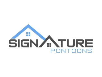 Signature Pontoons logo design by MRANTASI