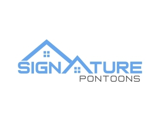 Signature Pontoons logo design by MRANTASI