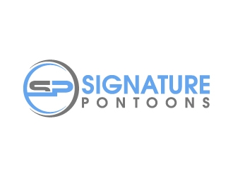 Signature Pontoons logo design by Aelius