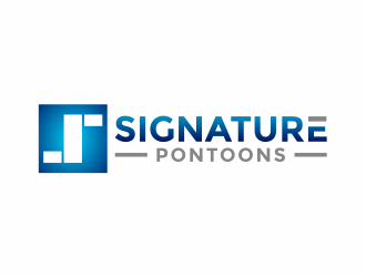 Signature Pontoons logo design by mutafailan