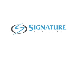 Signature Pontoons logo design by sanworks