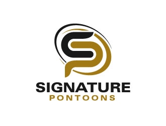 Signature Pontoons logo design by sanworks