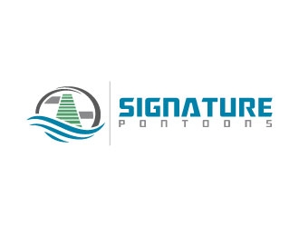 Signature Pontoons logo design by sanworks