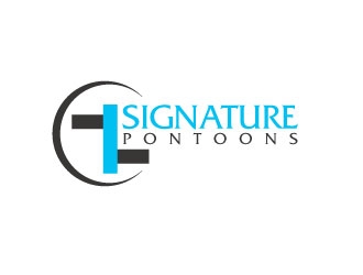 Signature Pontoons logo design by sanworks
