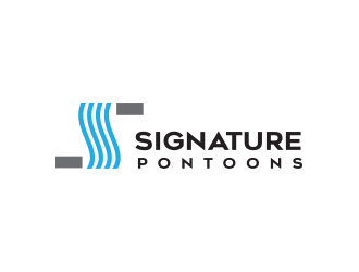 Signature Pontoons logo design by vinve