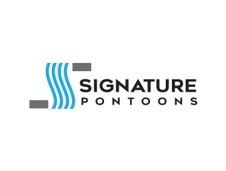 Signature Pontoons logo design by vinve