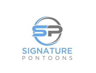 Signature Pontoons logo design by berkahnenen