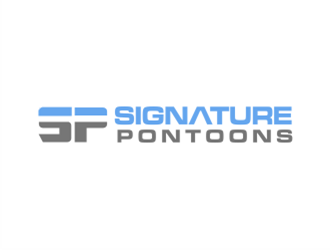 Signature Pontoons logo design by kitaro