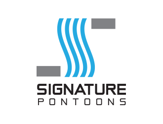 Signature Pontoons logo design by vinve