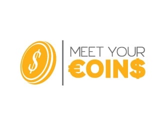 Meet Your Coins logo design by JudynGraff