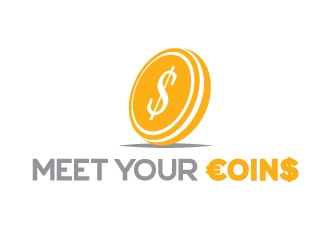 Meet Your Coins logo design by JudynGraff
