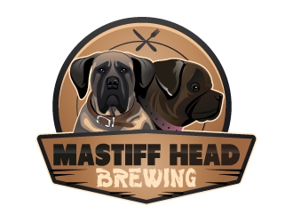 Mastiff Head Brewing logo design by Suvendu
