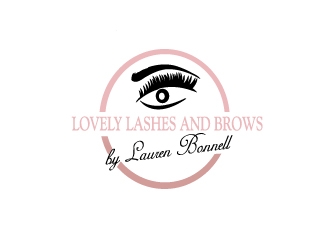 Lovely Lashes and Brows by Lauren Bonnell logo design by webmall