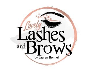 Lovely Lashes and Brows by Lauren Bonnell logo design by jaize
