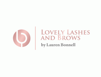 Lovely Lashes and Brows by Lauren Bonnell logo design by DonyDesign