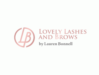 Lovely Lashes and Brows by Lauren Bonnell logo design by DonyDesign