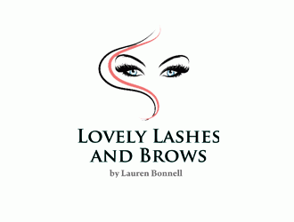 Lovely Lashes and Brows by Lauren Bonnell logo design by DonyDesign