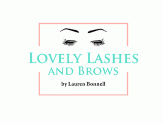 Lovely Lashes and Brows by Lauren Bonnell logo design by DonyDesign