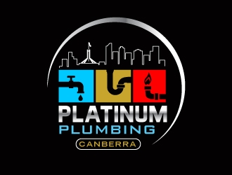 Platinum Plumbing Canberra logo design by Foxcody