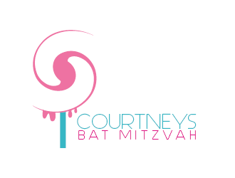 Courtneys Bat Mitzvah logo design by czars