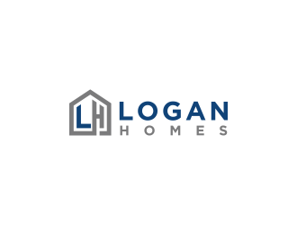 LOGAN HOMES logo design by RIANW