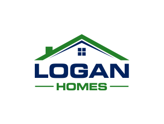 LOGAN HOMES logo design by Girly