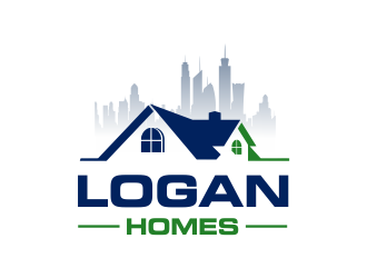 LOGAN HOMES logo design by Girly