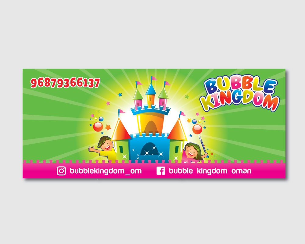 Bubble kingdom logo design by Boomstudioz