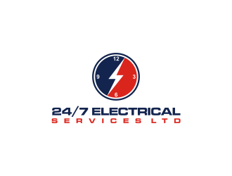 24/7 Electrical Services LTD logo design by ammad