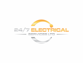24/7 Electrical Services LTD logo design by haidar