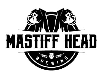 Mastiff Head Brewing logo design by daywalker