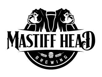 Mastiff Head Brewing logo design by daywalker