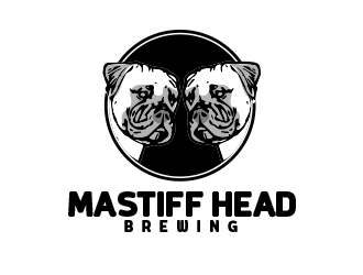 Mastiff Head Brewing logo design by BeDesign