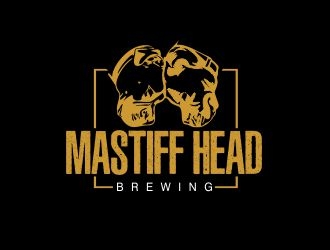 Mastiff Head Brewing logo design by veron