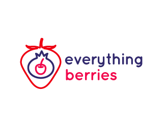 Everything Berries logo design by SOLARFLARE