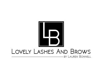 Lovely Lashes and Brows by Lauren Bonnell logo design by REDCROW