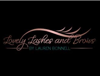 Lovely Lashes and Brows by Lauren Bonnell logo design by REDCROW