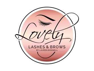 Lovely Lashes and Brows by Lauren Bonnell logo design by excelentlogo