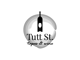 tutt street tapas & wine logo design by BaneVujkov