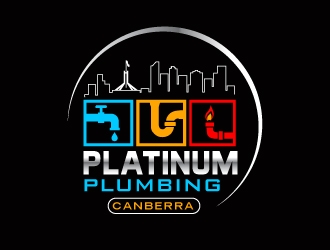 Platinum Plumbing Canberra logo design by Foxcody