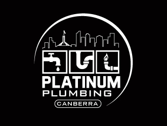 Platinum Plumbing Canberra logo design by Foxcody